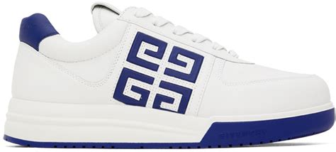 givenchy blue low top white|Givenchy white and grey sneakers.